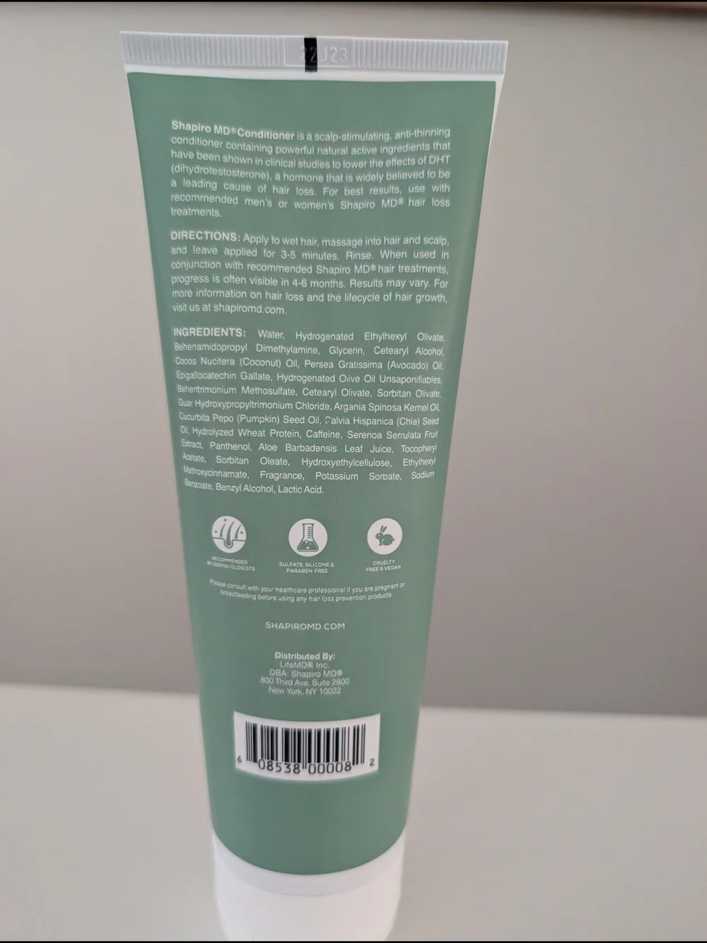 Shapiro MD DHT Fighting Conditioner - White & Silver Tube
